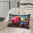 thumbnail image 5 of Gukieu Colorful Stone World Print Plush Pillow Cover, Hidden Zipper Pillow Protector without Pillow Core, Suitable for Bedroom, Office, Car Decoration-20"x30", 5 of 6
