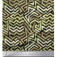 thumbnail image 1 of Soimoi Poly Georgette Fabric Zig Zag Abstract Decor Fabric Printed Yard 42 Inch Wide, 1 of 3