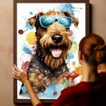 thumbnail image 6 of Welsh Terrier Dog Canvas Wall Art,Pet Canvas Painting Puppy Artwork,Colorful-Watercolor Original Artwork Print For Bedroom, Bathroom Wall Art decor, 6 of 6