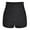 Black, variant on Women’s Shirring Swim Shorts Tummy Control Bathing Suit Bottoms High Waist Board Shorts