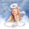 thumbnail image 5 of TRISHULA Angel Wings Bracelet Moonstone Bracelet 925 Sterling Silver Bracelet CZ Bracelet Jewelry Mother's Day Valentine's Day Birthday Gifts for Girlfriend Wife Mom Friends, 5 of 8