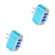 thumbnail image 4 of Adaptador de carga Methold de enchufe de EE. UU. USB 3 puertos LED 110V 1000mA 2piezas Azul, 4 of 6