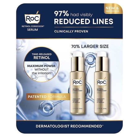 RoC Retinol Correxion Serum, 1.7 fl oz, 2 Pack | Walmart Canada