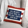 thumbnail image 3 of Creative Products All Hearts Beat True 18 x 18 Indoor / Outdoor Pillow, 3 of 3