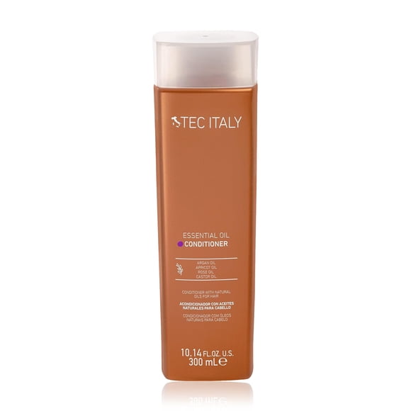TEC ITALY Essential Oil Acondicionador 300 ml – Tratamiento con Aceites Naturales para Humectación Profunda, Suavidad y Brillo – Controla Frizz, Desenreda y Sella Puntas