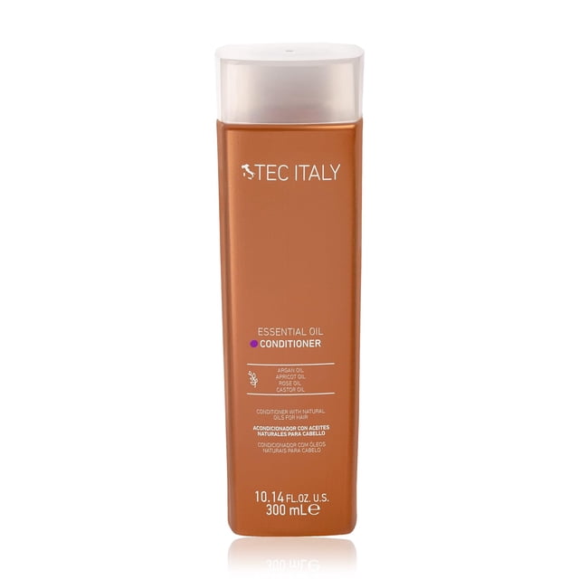TEC ITALY Essential Oil Acondicionador 300 ml – Tratamiento con Aceites Naturales para Humectación Profunda, Suavidad y Brillo – Controla Frizz, Desenreda y Sella Puntas