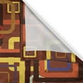 thumbnail image 3 of Ambesonne Abstract Kitchen Curtains, Colorful Trippy Square, 55"x39", Multicolor, 3 of 3