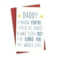 thumbnail image 2 of Tnarru Father's Day Card Birthday Card Simple Dad Card Fathers Day Gifts for Dad Romantic Greeting Card for Papa Daddy from Daughter, 2 of 8