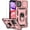 Rose Gold with camera cover Military-Grade 2nd gen, variant on for iPhone 11 Case with Camera Lens Cover HD Screen Protector, Dual Layer [15 FT  Grade Drop Protection]  Ring Holder Kickstand Protective Phone Case for iPhone 11 6.1 inch (Purple)