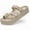 Brown, variant on Unisex "Cloud" Cushion Thick Platform Slide Sandals with Adjustable Straps - Non-Slip, EVA, Lightweight Comfort Flip Flops for Women & Men