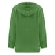 thumbnail image 5 of ICHUANYI Clearance Women's Solid Color Single-Breasted Pocket Hooded Warm Knitted Sweater Coat Top(Green, XXL) ICHUANYI WER2023080814208, 5 of 7