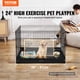 thumbnail image 2 of VEVOR Parque de juegos para perros de 4 paneles, corral de ejercicios plegable de metal para perros con almohadilla inferior de 36 pulgadas, 2 of 8