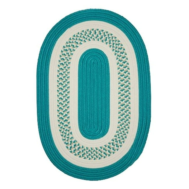 Colonial Mills Tapis NT52R024X072 2 x 6 Pi. Tapis Tressé Croissant Sarcelle