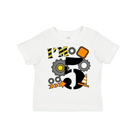 

Inktastic I m Five- Construction Birthday Gift Toddler Boy or Toddler Girl T-Shirt