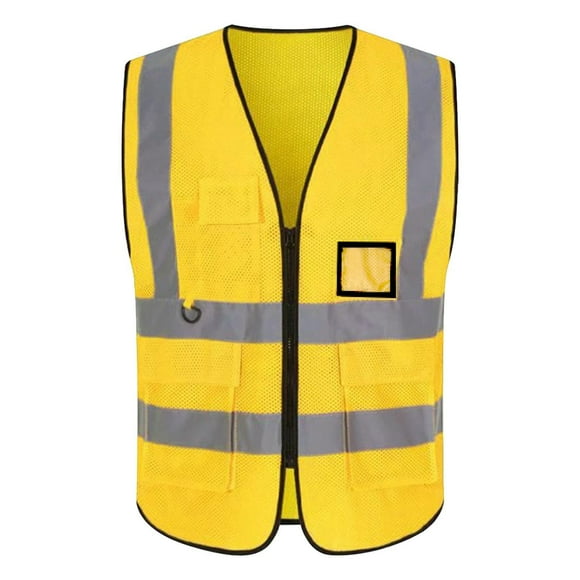 jovati Mens Safe Vest, High Visibility Protective Work Clothes, Outdoor Work Belt, Reflective Strip