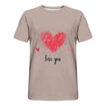 thumbnail image 4 of Camisas de Manga Larga para Hombres Imprimir Casual Cuello Redondo Blusa de Manga Corta, Camisas de Lino para Hombres, 4 of 8