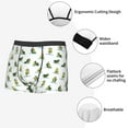 thumbnail image 3 of Susaid Cute Avocado Yoga Print Men's Mesh Boxer Briefs Cooling Breathable Sports Underwear Wide Waistband Boxer Briefs W/Fly-XX-Large, 3 of 5