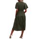 thumbnail image 3 of VISgogo Vestido Midi Elegante de Verano para Mujer, Vestido de Manga Corta con Cuello en V de Color Sólido con Cinturón para Fiesta en la Playa VISgogo  moda, 3 of 4