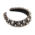 thumbnail image 5 of Unique Bargains Faux Crystal Padded Headband Gold Tone, 5 of 7
