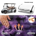 thumbnail image 6 of XYZCANDO Halloween Bat Tie Dye Golf Cart Seat Cover - 2-Seat Non-Slip Terry Cloth Cover with 4 Pockets for Golf Cart Accessory, 6 of 8