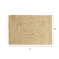 thumbnail image 6 of · REDEARTH · Rectangular Area Rug - 2'x3' Braided Natural Jute with Non-Skid Backing - Handwoven Boho Rug for Bedroom, Kitchen, Living Room - Farmhouse Aesthetic Home Decor - Durable Handmade Rug, 6 of 8
