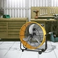 thumbnail image 4 of 30 in. 3 Speed Yellow Heavy Duty Metal Industrial Drum Fan, Air Circulation, 4 of 7