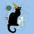 thumbnail image 3 of CafePress - Chat Noir New Years Party Countdown Light T Shirt - Light T-Shirt - CP, 3 of 4
