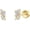 Gold-Opal-Flatback-1 Pair, variant on Minimalist 925 Sterling Silver Stud Earrings Set, 14K Gold Plated Hypoallergenic Tiny Bar Dot Heart Star Studs for Women & Men