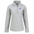 thumbnail image 2 of Women's Cutter & Buck Gray Duke Blue Devils Hunts Point Eco Fleece Recycled Half-Snap Pullover Sweatshirt, 2 of 3