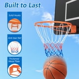 Gymax 15'' Basketball Rim Wall Door Mounted Basketball Hoop w/ All ...