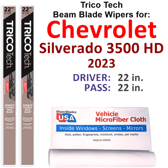 2023 Chevrolet Silverado 3500 HD Beam Blade Wipers (Set of 2)