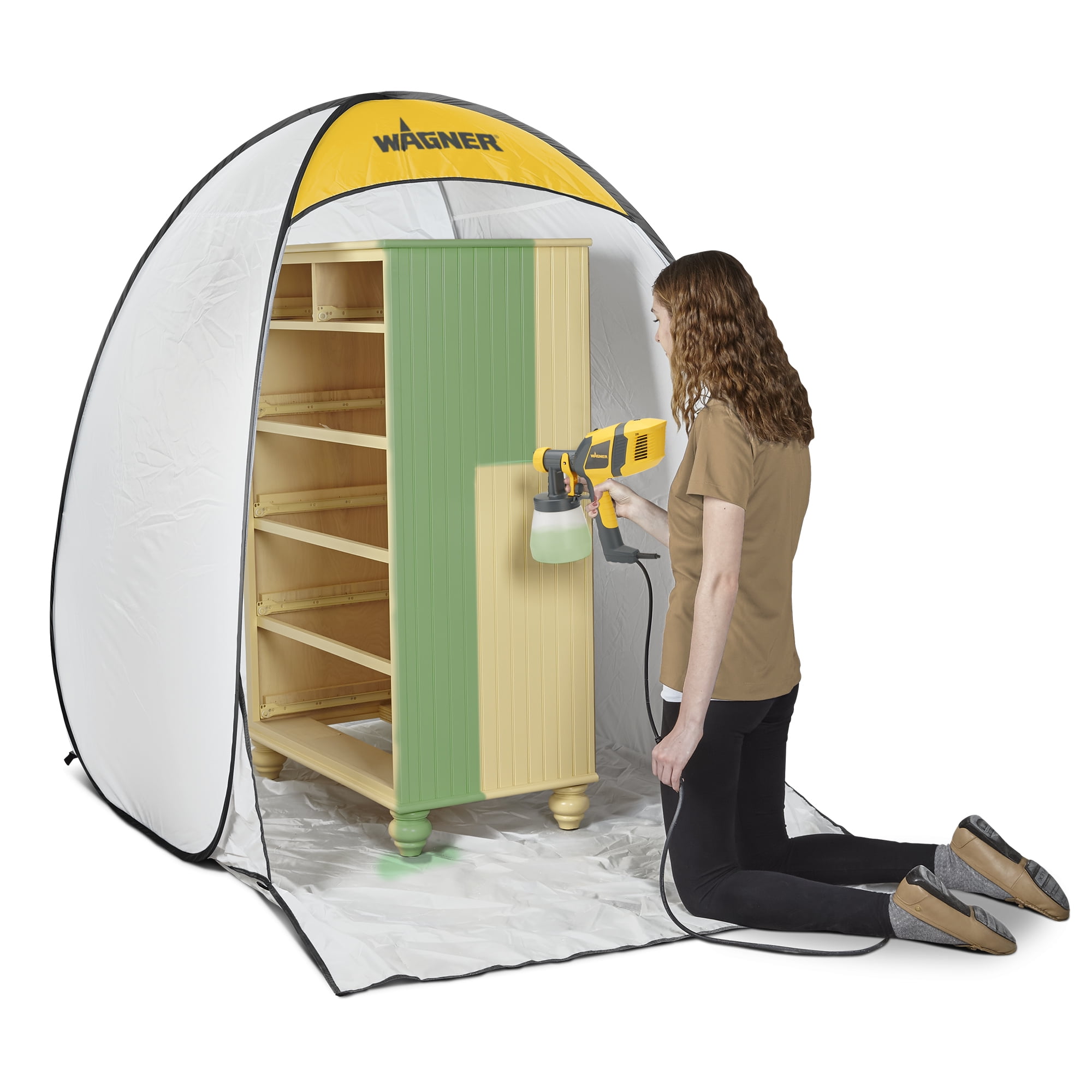 Wagner SprayTech Wagner Studio Spray Tent with Built-In Floor, portable spray  paint booth, spray paint