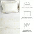 thumbnail image 4 of Noble Linens White Spring Vines Print Duvet Set 3-Piece Duvet Cover Set, Full/Queen, 4 of 12