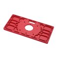 thumbnail image 4 of Groulsoa Plaque d'Insertion de Table de Routeur en Aluminium 235mm x 120mm avec 4 Anneaux Rouges pour Bancs de Menuiserie, Inclut des Vis de Fixation, 4 of 7