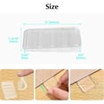 thumbnail image 5 of 8 Pcs Plastic Clear Table Shims, Level Wedge for Home Improvement, Have Extreme Weight Capacity, are Weather Resistant, Perfect for Fixing Wobbly Furn, 5 of 5