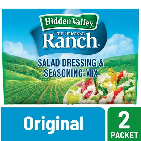 (3 Pack) Hidden Valley Original Ranch Salad Dressing & Seasoning Mix, Gluten Free - 2 (Best Ranch Dressing Brand)