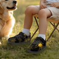 thumbnail image 6 of Pointodoor Yellow Spider Cobweb Shoes for Kids Size 11.5 Casual Knitted Halloween Sneakers for Boys Girls Sport Athletic Shoes Anti Slip Breathable Lightweight Single Buckle Sneaker, 6 of 7