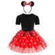 thumbnail image 5 of Vestido de niña de 1 a 8 años, ropa de verano para niños, bonito vestido de Minnie Mouse con lunares, disfraz de Navidad para fiesta de cumpleaños de niñas, 5 of 5