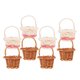 thumbnail image 1 of 8 mini cestas tejidas, cestas pequeñas con asa tejida, cestas decorativas con flores pequeñas, 1 of 5