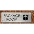 thumbnail image 2 of Package Room Sign (BRUS Silver, Aluminum, Size 3X8) (ref-2201), 2 of 4