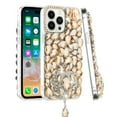 thumbnail image 3 of For Samsung Galaxy S24 Plus /S24+ Bling Crystal 3D Jewel Full Diamonds Jewelry Sparkle Rhinestone Glitter Hybrid Protective Cover ,Xpm Phone Case [ Gold ], 3 of 3