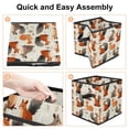 thumbnail image 4 of Squirrel Foldable Clothes Storage Toy Box Storage Bin with Handle, 10.8"x10.5"x10.6", Large Capacity, 4 of 6