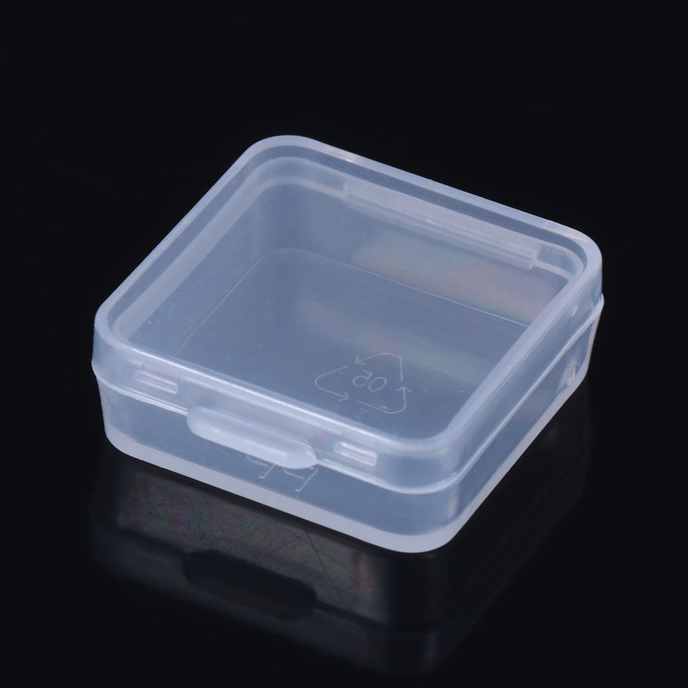 RORPOIR 4pcs Multi Compartment Storage Box Electronic Craft Organizers and  Storage Containers with Lids Clear Container with Lid Nails Tools Small