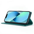 thumbnail image 5 of Allytech Flip Wallet Case for iPhone 13 mini, with Credit Card Slots, Magnetic Clasp, Slim Thin RFID Blocking Premium PU Leather Shockproof Kickstand Cover Case for Women Men - Green, 5 of 6