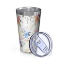 thumbnail image 2 of 16oz Tumblers Pioneer Flower Floral Print Pattern Stainless Steel Vacuum Insulated Double Wall Travel Tumbler Cups Mug with Lid and Straw,Cleaning Brush for Coffee,Tea, 2 of 4