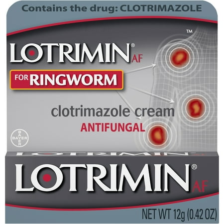 Lotrimin AF Ringworm Antifungal Treatment Cream, 0.42 Ounce (Best Otc Cream For Ringworm)