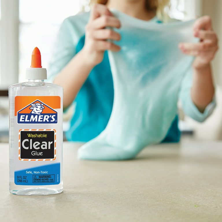  Elmer's Liquid School Glue, Clear, Washable, 9 Ounces