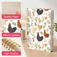 thumbnail image 4 of Hardcover Spiral Notebook, Coastal Nautical Sea Journal, 5.5 x 8.3 Inch ,cute roosters chickens, 4 of 8
