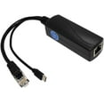 thumbnail image 1 of Active Micro USB PoE Splitter 5V 2.4A Output, IEEE 802.3af Standard 10/100M Power Over Ethernet Splitter Adapter, 1 of 5