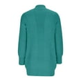 thumbnail image 6 of QUYUON Womens Lightweight Cardigan Sale Long Sleeve Oversized Cardigan for Women Polyester Cable Knit Cardigan Cardigan Jacket Style Q-5606 Winter Knit Sweater Outerwear Coat Green S, 6 of 7